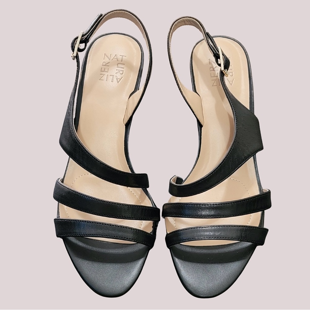 Aritzia Black Strappy Sandals